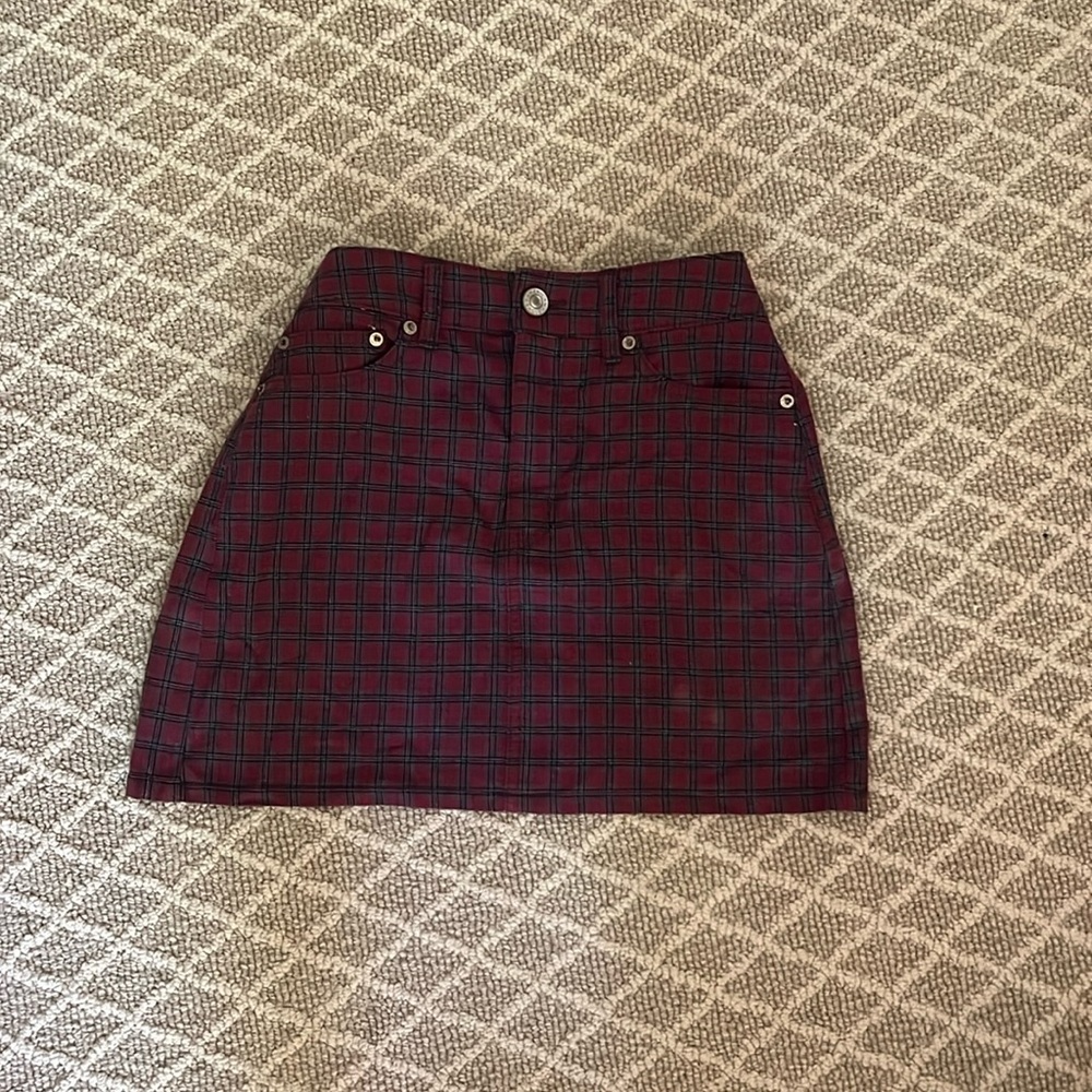 Plaid American Eagle Skirt